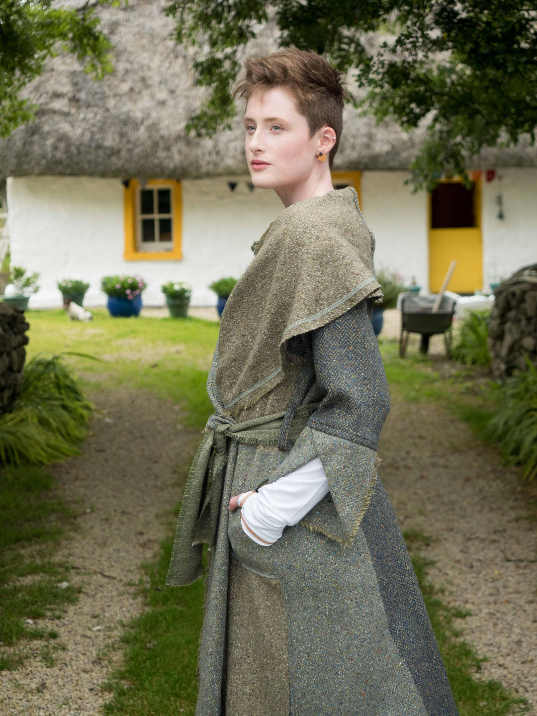 Draiocht coat Green Grey MISE TUSA